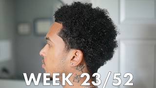 1 Year Hair Growth Journey: The Growth Is Hiding (week 23/52)