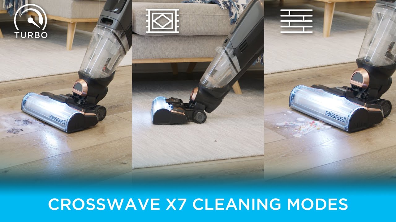 Different cleaning modes for CrossWave® X7 Cordless Pet Pro YouTube
