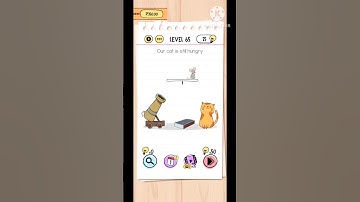 Our cat is still hungry | Brain Test Level 65 | #shorts #trending #gaming