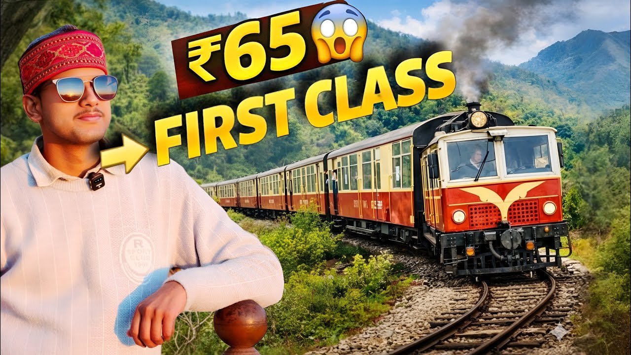 👉 ₹65 Toy Train 😱 We Took a Risk for First Class! | Kalka Shimla UNESCO Journey