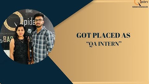 Congratulations "MANOJ KUMAR P " for getting placed as " QA INTERN "