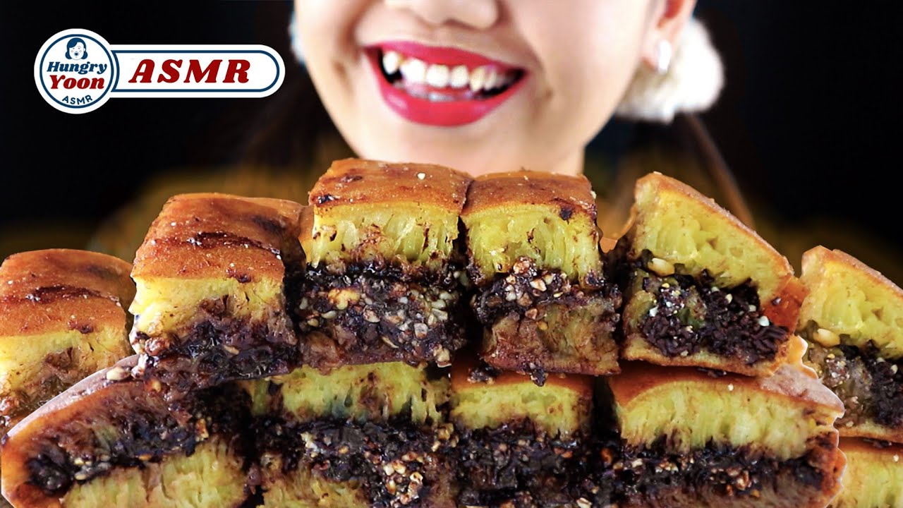 ASMR MARTABAK MANIS COKLAT KACANG PACENONGAN 78 | INDONESIAN SWEET PANCAKE | HUNGRY YOON CAKE ASMR