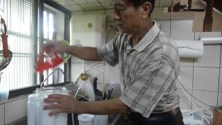 20160502六角水機三道式軟水器樹脂濾心更換