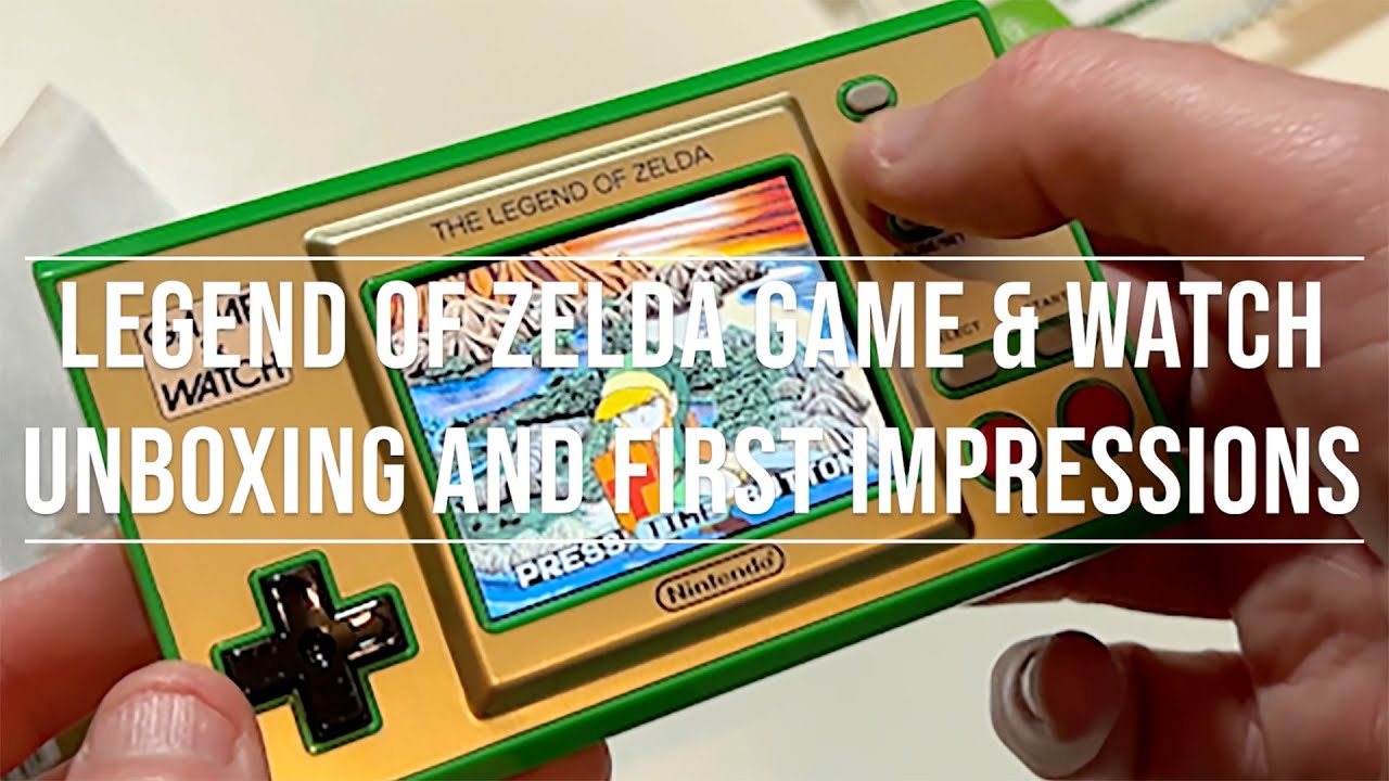 The Legend Of Zelda Game And Watch Unboxing And First Impressions YouTube
