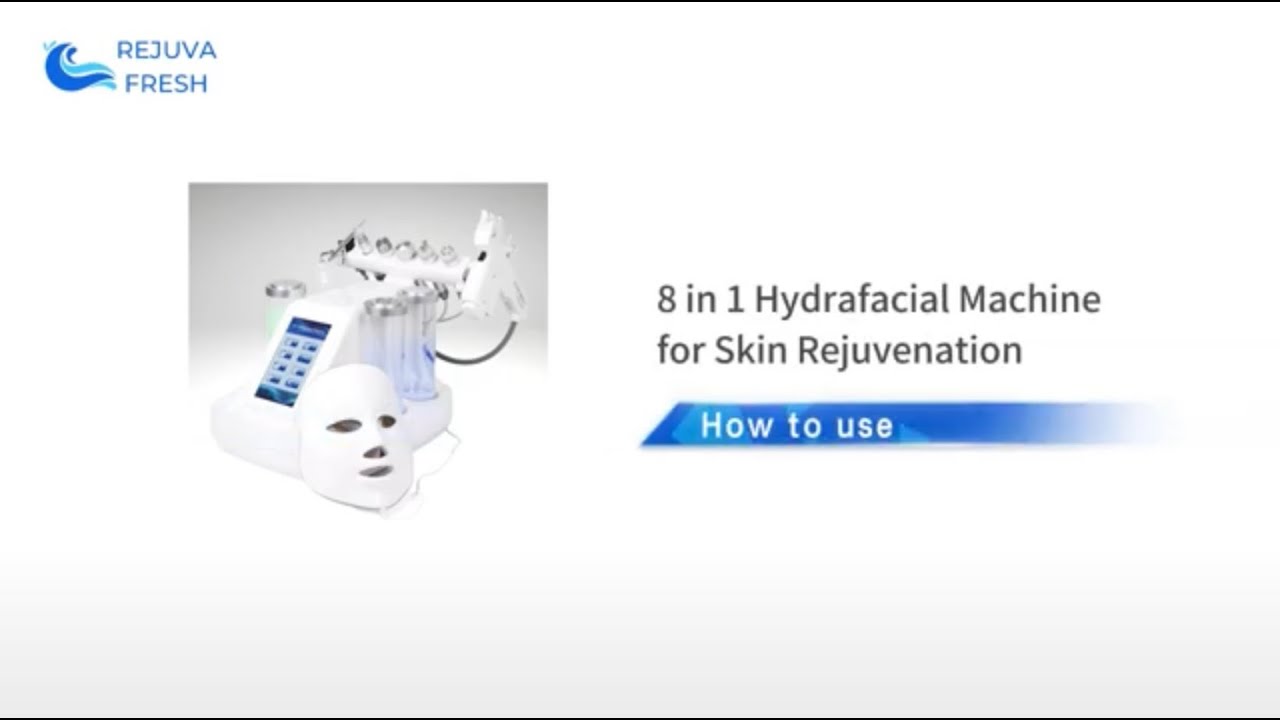 How to Install & Use 8 in 1 Hydro Facial Machine for Skin