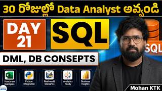 Day 21: Learn SQL for Data Analytics in 2026 | Become Data Analyst in 30 Days by Mohan KTK