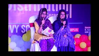 Funny news anchors in annual school function 2023 of the savvy school hasilpur