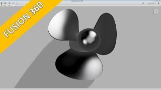 Famous 9.5 Schiffsschraube - Propeller - Autodesk Fusion 360 Training - Part Design Profile