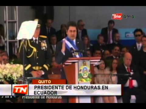 Presidente de Honduras en Ecuador
