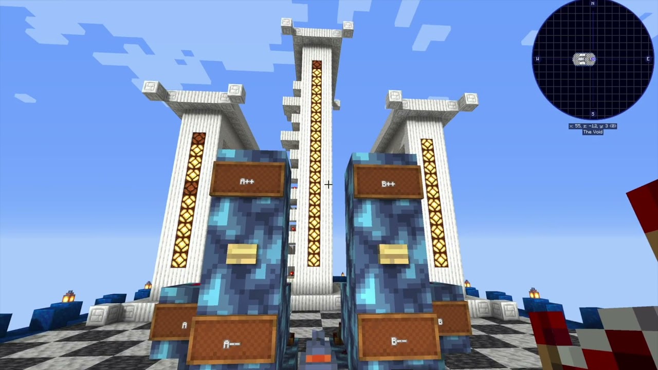 Natural numbers and their addition encoded as Create pistons