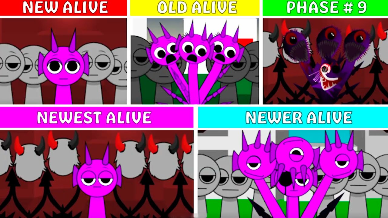 Incredibox Sprunki: Phase 9 Rematsred But Old Alive Vs New Alive Vs Newer Alive Vs Newest Alive