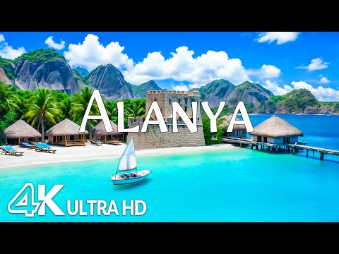 Alanya, Turkey 4K UHD - Azure Waters, Golden Beaches & Historic Coastal Charm with Relaxing Music