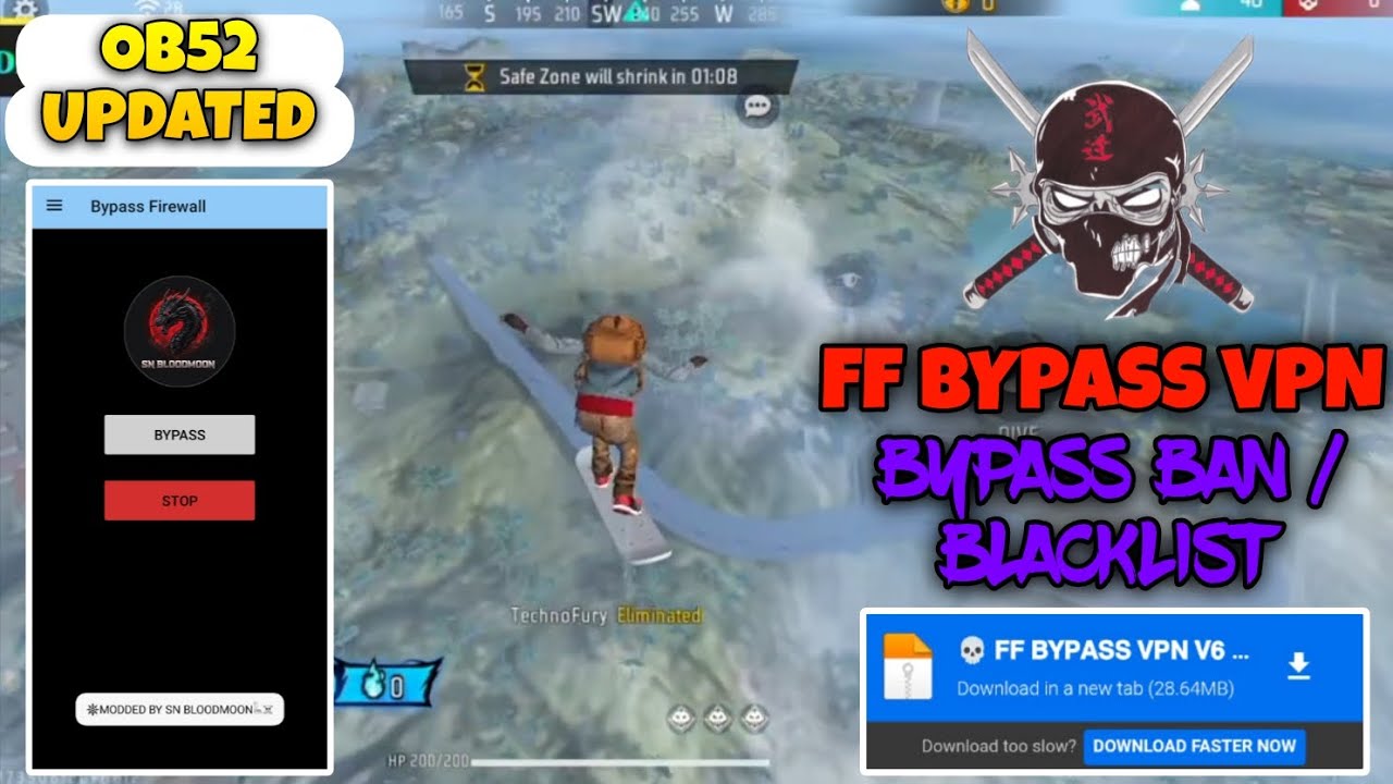 Bypass Vpn | Ff Bypass Vpn Antiban / Anti Blacklist | OB52 Freefire Antiban Vpn | 