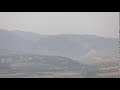A view from point overlooking Beaufort Castle in southern Lebanon