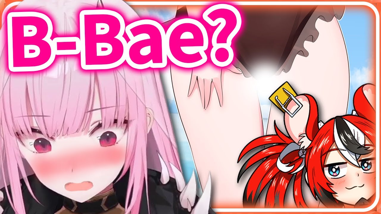 Bae Touches Calli's Leg during Their Off Collab 【HololiveEN】