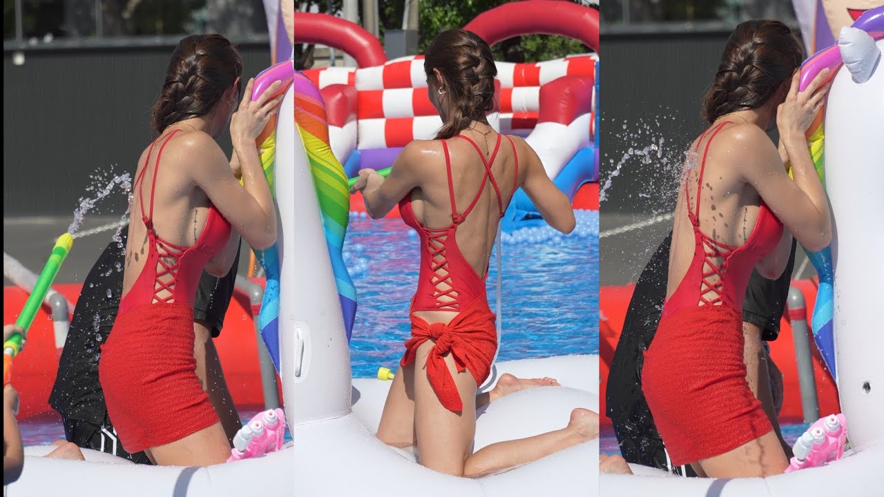 Bikini 比基尼 Ying 茵茵 連身泳裝 長腿美女 達麗未來市 水上樂園活動