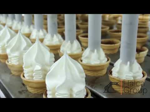 ვაფლის ნაყინის წარმოების პროცესი • Wafer ice cream production process