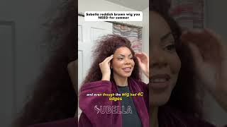 Your Best Summer Vibe wig👀💃I’m obsessed!! Need it NOW🤩#subellahair #reddishbrown #curlyhair #wigs