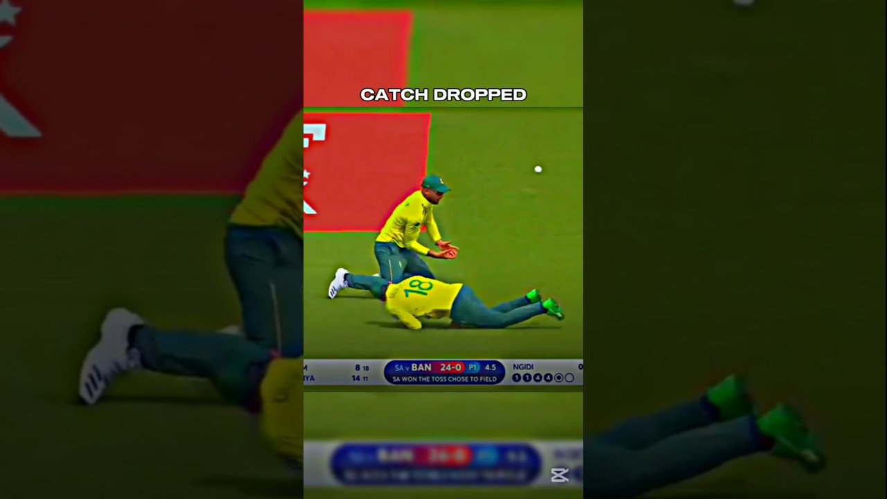 Catch Dropped 😑. Cricket Moment. 