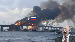 THE CRIMEAN BRIDGE CANNOT BE USED AGAIN! French Aerial Bombs wiped out Russia's logistical artery!