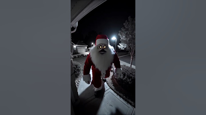 Terrifying Santa Claus caught on CCTV #scary #ai #foundfootage #horror