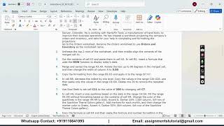 Shelly Cashman Excel 2019 | Module 3: End of Module Project 1 Seven Summits Group