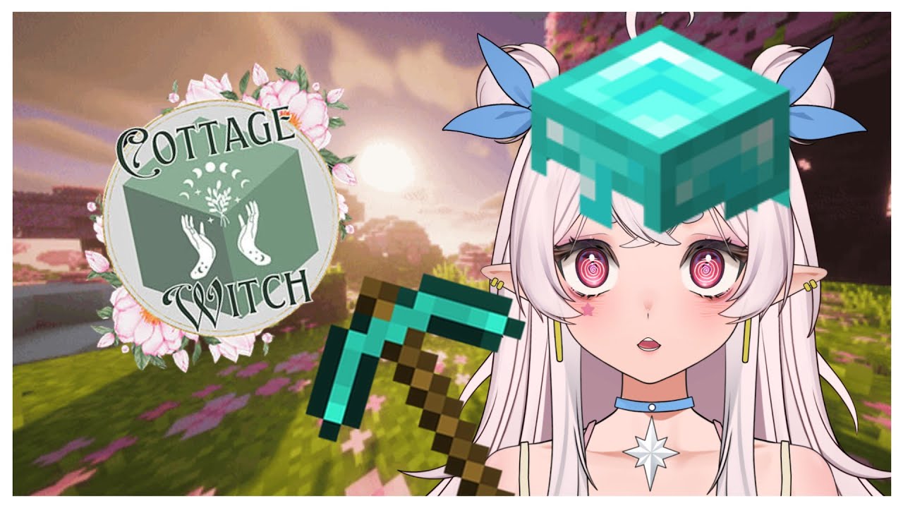 We Back In the Mines!!!!!【Minecraft】Cottage Witch【mebecca!】