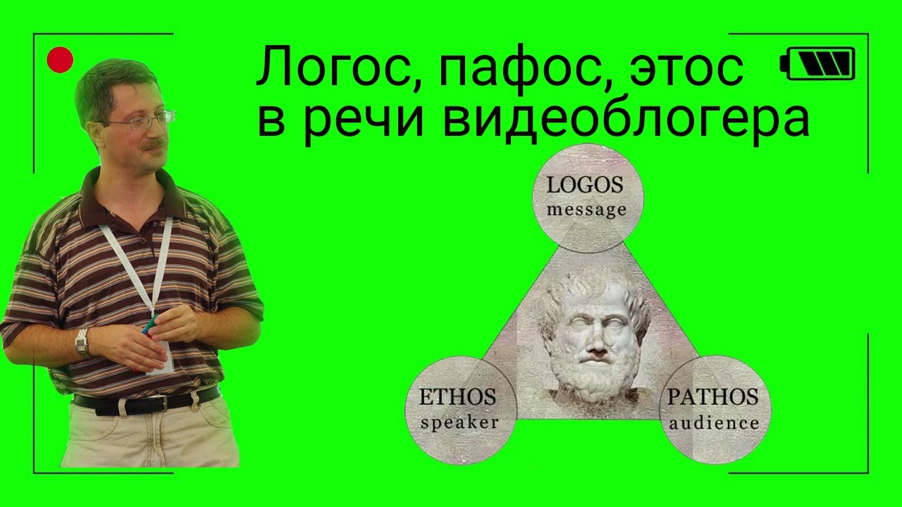 Логос, пафос, этос в речи видеоблогера