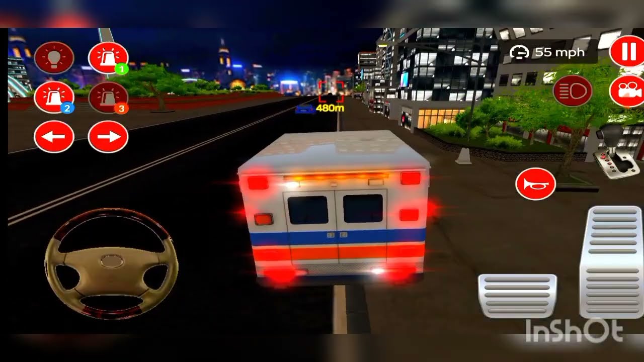 Rooftop First Aid VAN Truck #8 - Ambulance🚑 driver🚗👮 Simulator 2022 - Android gameplay