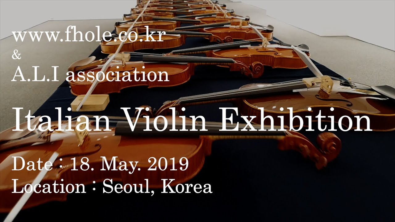 2019, Italian violin exhibition in korea, 이탈리안 바이올린 전시회 clip02