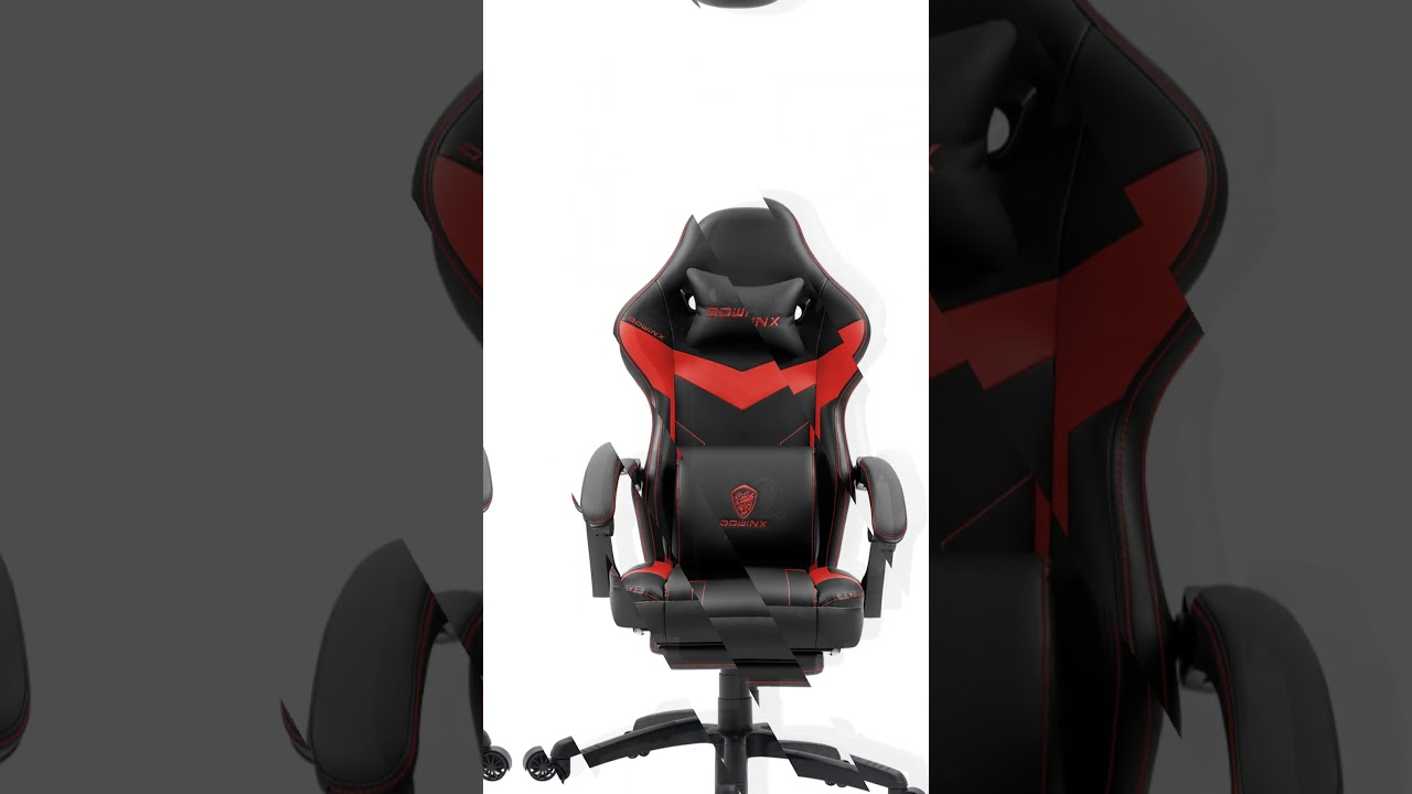 Gaming Chair, Computer Chair with Footrest and Lumbar Support 