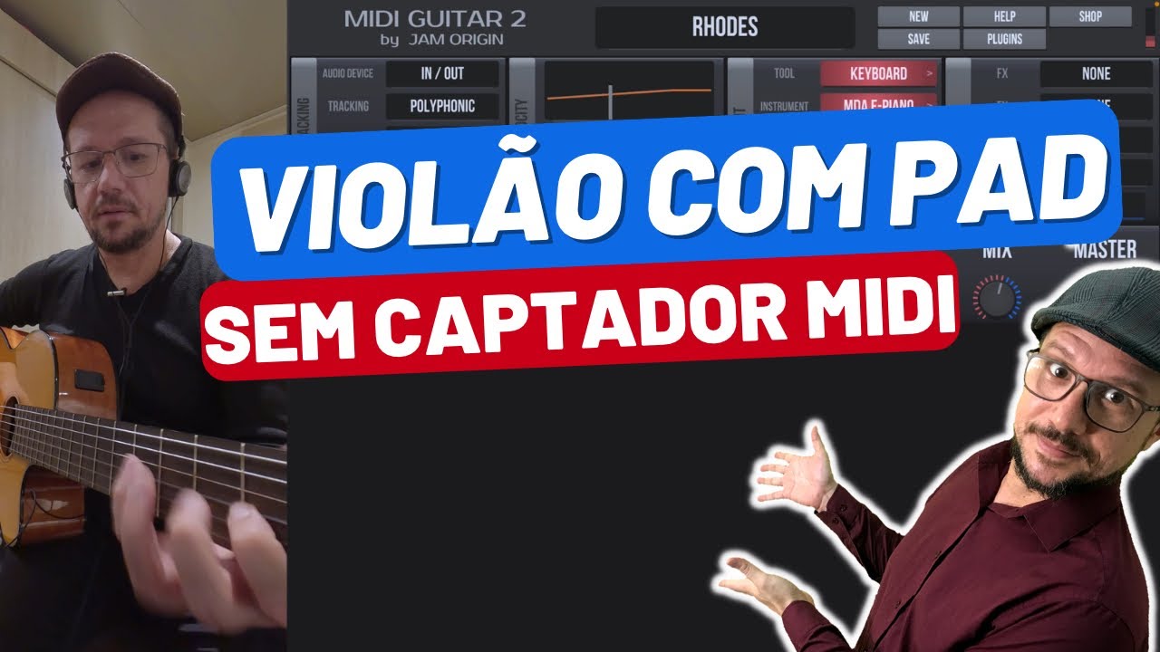 Como fazer som de pad no violão sem captador midi