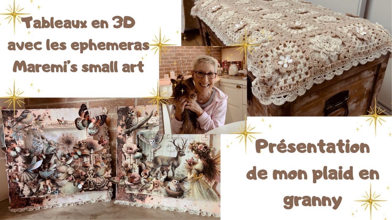 Pr sentation Tableaux Maremi s Small Art Et Un Plaid En Granny YouTube Pr sentation tableaux maremi s small art et un plaid en granny youtube