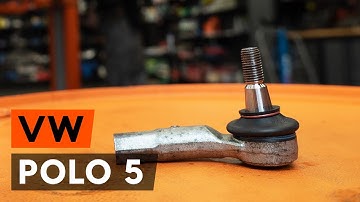 How to change tie rod end / track rod end on VW POLO 5 (612) [TUTORIAL AUTODOC]