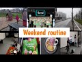 Weekend routine of pakistani momnormal supermarketasian family in denmark