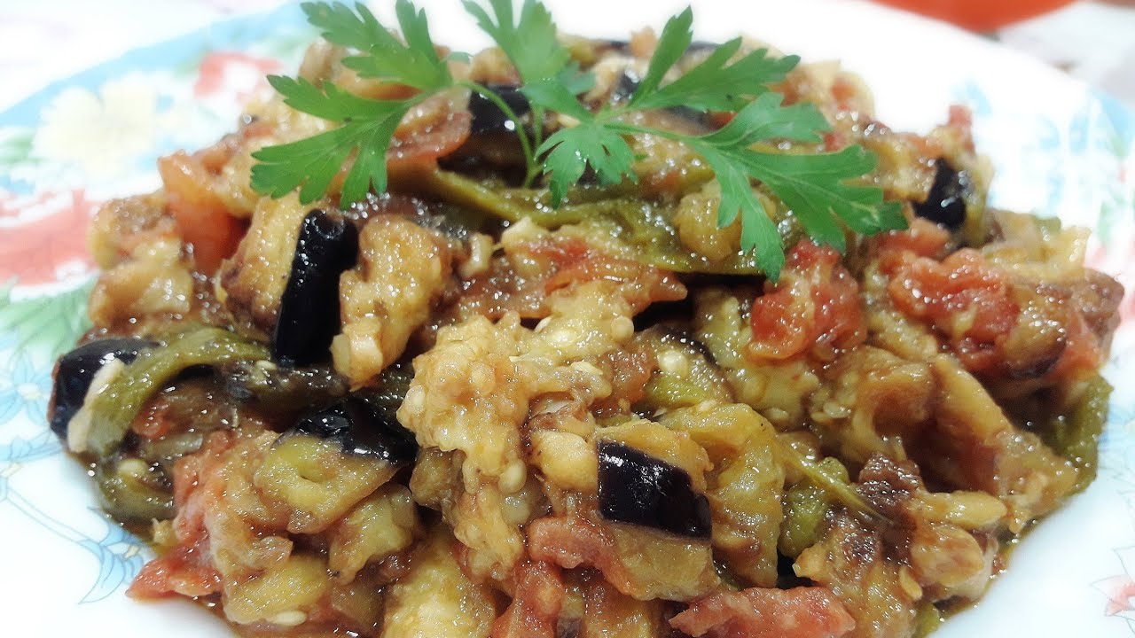 salade de poivrons aubergines tomate