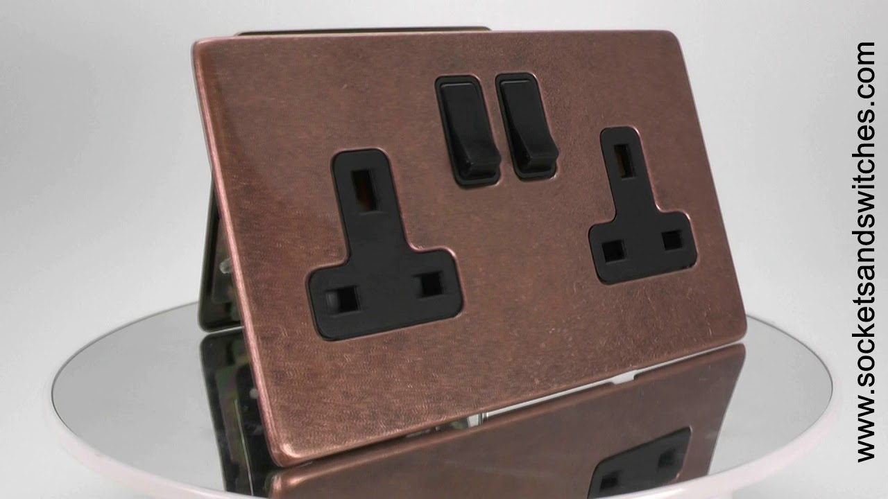 Screwless Select Old Copper Sockets and Switches