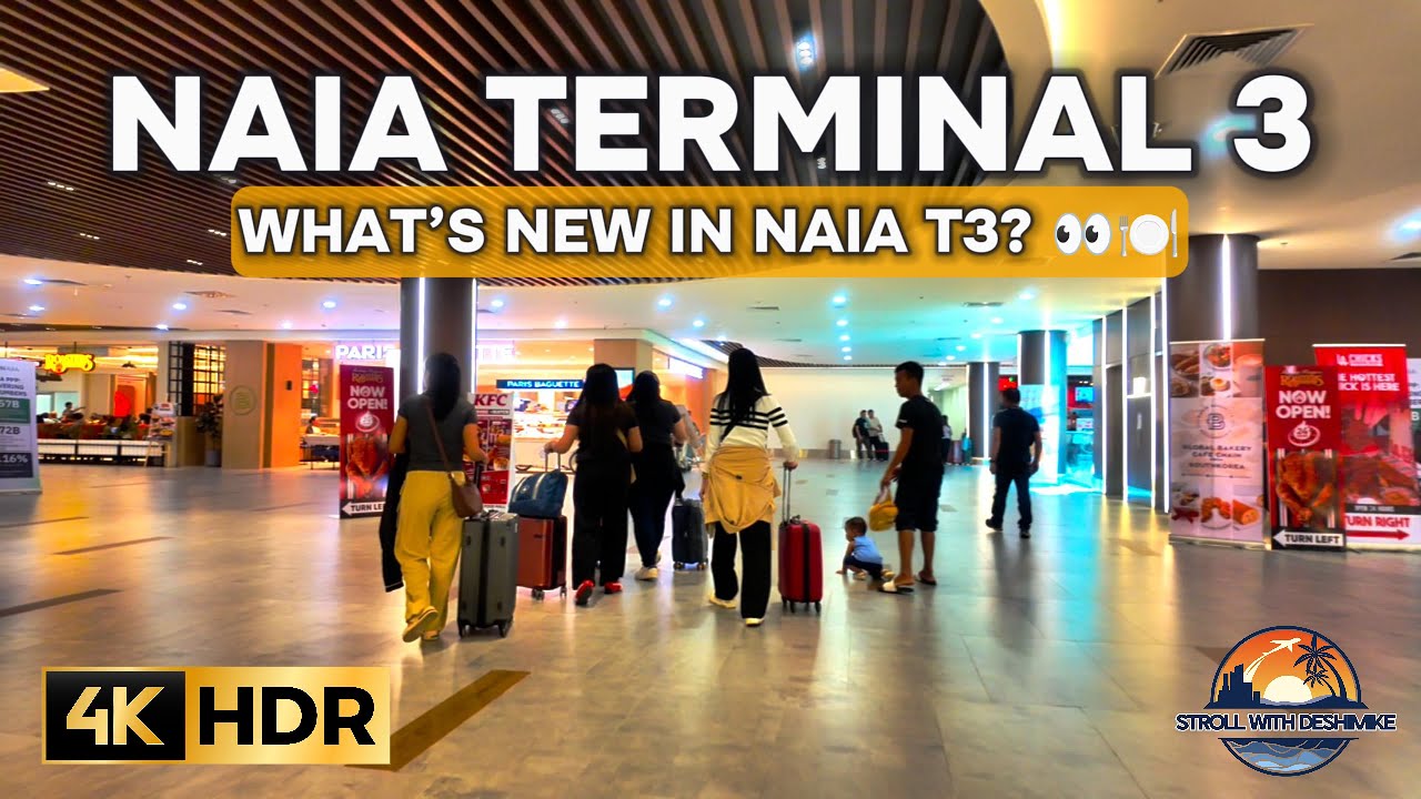 NAIA Terminal 3 ✈️ Walk Tour 2025 🚶‍♂️| NEW Mezzanine Food Hall 🍽️ + Airport Update
