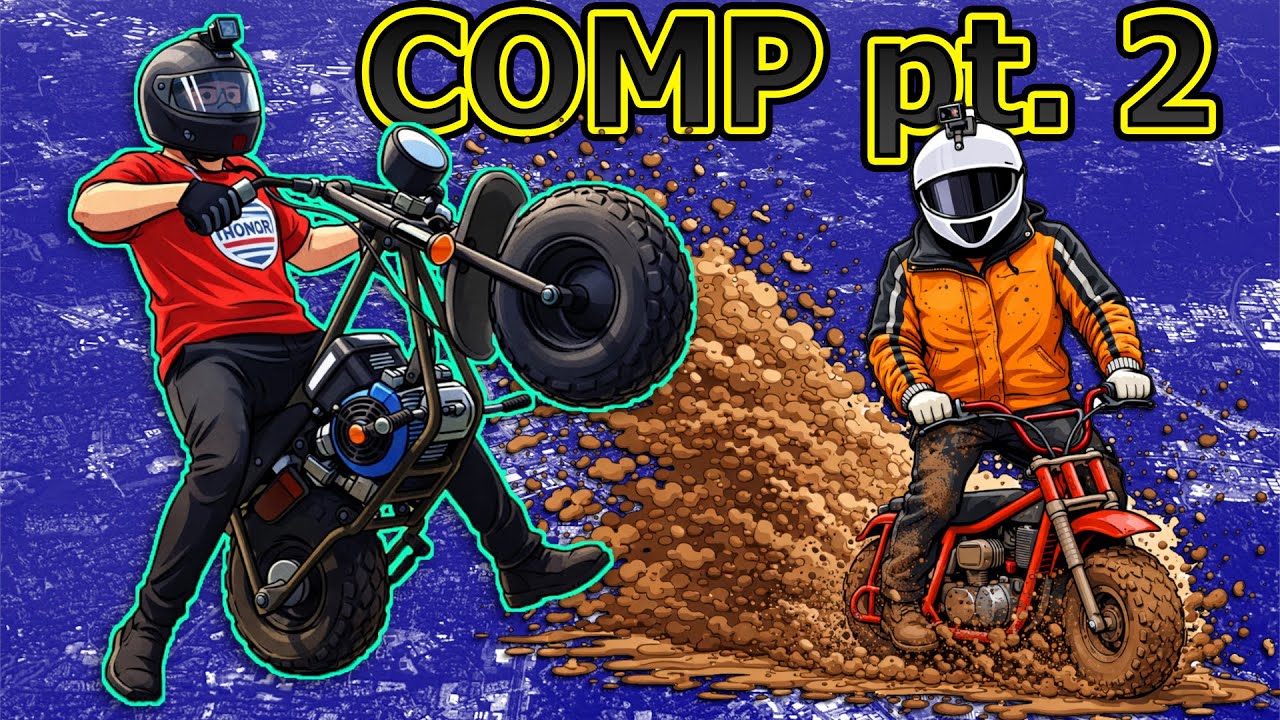 Mini Bike Compilation Pt. 2: Mishaps, Wipeouts, Donuts & More!