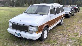 1990 Chrysler Town Country For Sale Walk Around SOLD