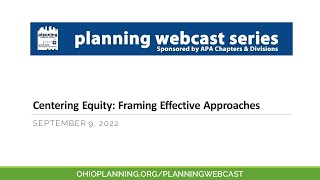 Centering Equity  Framing Effective Approaches