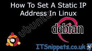 Set A Static IP In Linux Debian (@youtube, @ytcreators @debian)