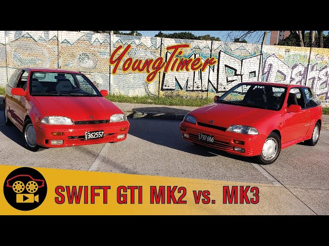 Informe Youngtimers - Suzuki Swift Gti 16 Valve Twin Cam Mk2 1990 Vs Mk3  1993 Color St Germain Red - Youtube
