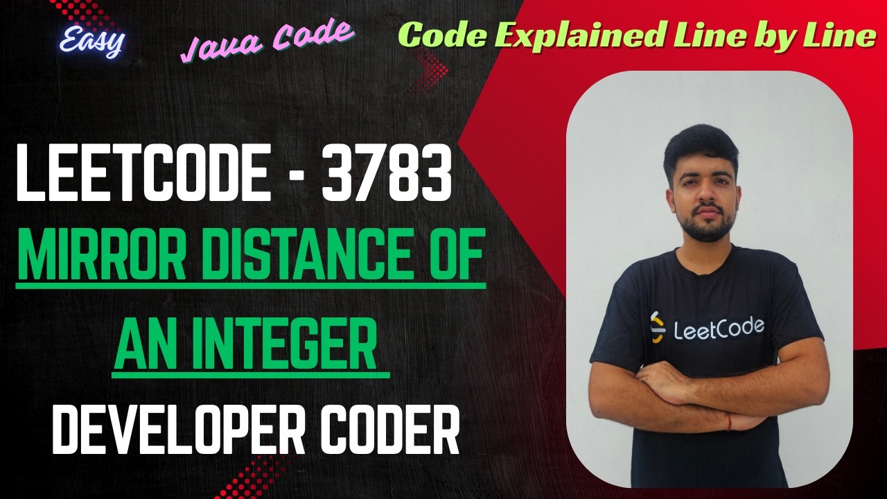Mirror Distance of an Integer | LeetCode 3783 | Java Code | Developer ...
