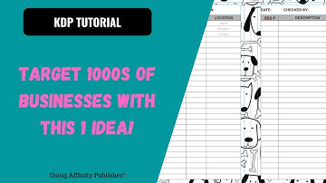 How to make a low content book- inventory log book- An Amazon KDP Low Content Book Tutorial