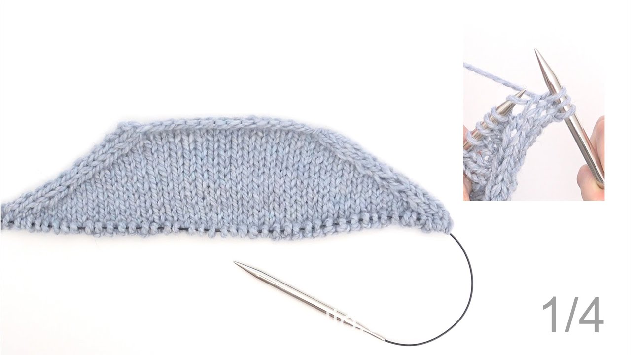 How to work European yoke with raglan-increases. Part 1 – Back piece