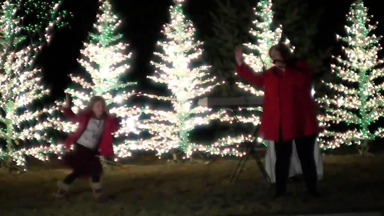 Judy Pancoast performing at the Holdman Christmas House YouTube