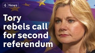 Brexit Tensions As Tory Rebels Back A Second Referendum