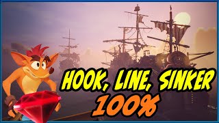 Crash Bandicoot 4 - Hook, Line, and Sinker 100% - All Gems and Box Locations Walkthrough