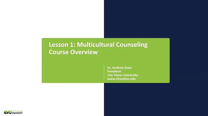 Multicultural Counseling Course Overview